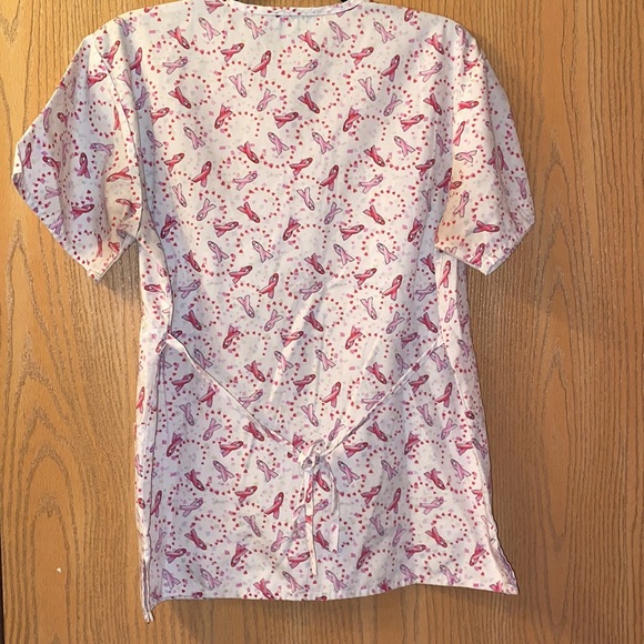 T.L.C. Breast Cancer Scrub Top - Picture 2 of 7